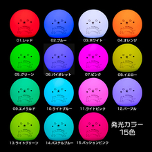 シリコンルームライト 発光色